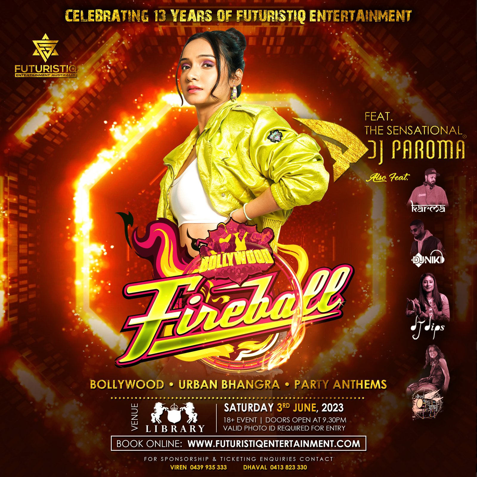 Bollywood Fireball ☄️ Feat. DJ Paroma 3rd June 2023